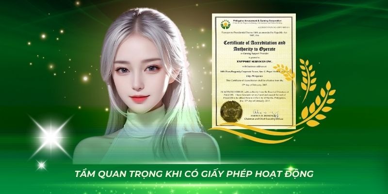 Sự quan trọng không thể thiếu của giấy phép hoạt động Typhu88